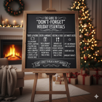 The Guide to “Don’t-Forget” Holiday Essentials