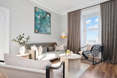 Milton Apartment - 3 Beds, Kirkcaldy with sea view
