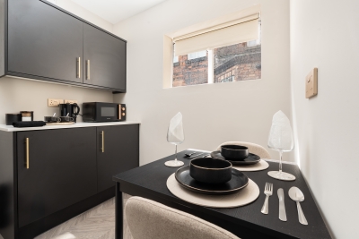 Bold St | Sofa Bed | Kitchenette & Dining Room