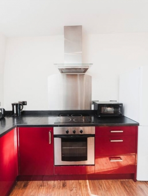 One bed flat with city view, Liverpool St, Brick L